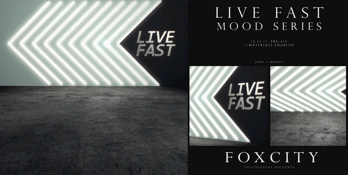 FOXCITY. Photo Booth - Mood Series - Live Fast