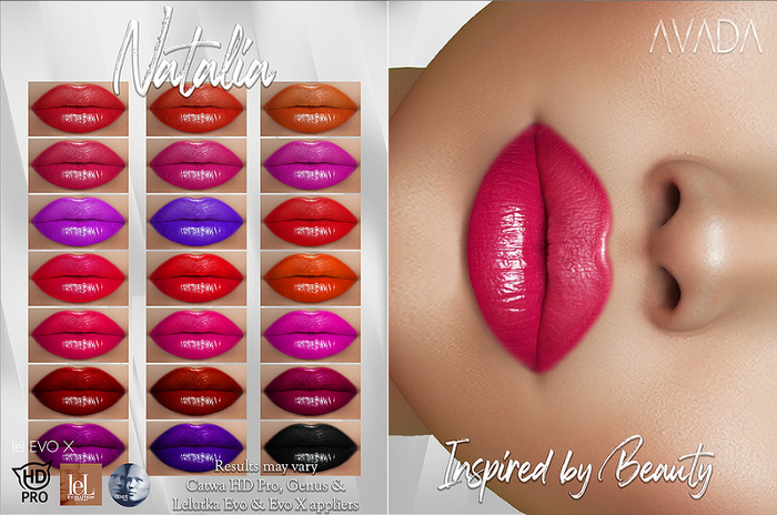 Avada~ Natalia Lipstick - Demo