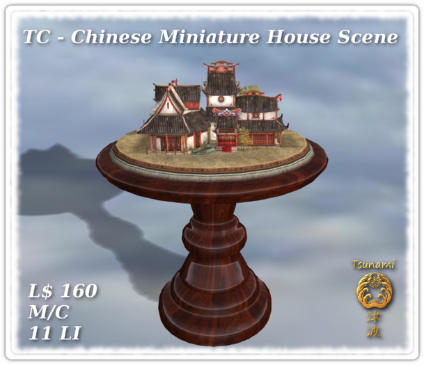 TC - Chinese Miniature House Scene