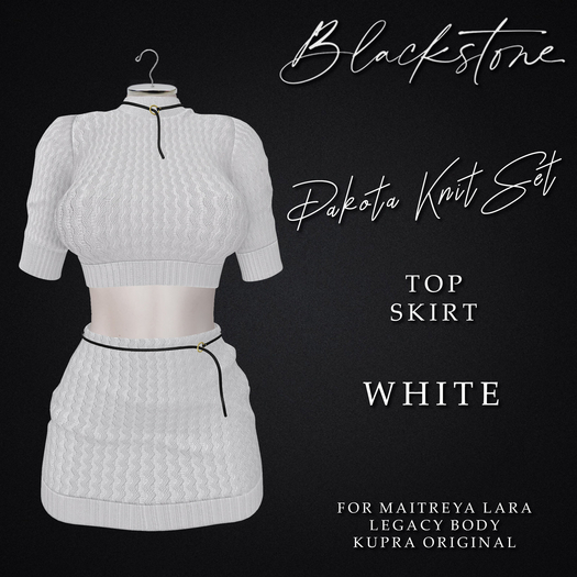 Blackstone - Dakota Knit Set - White - Box