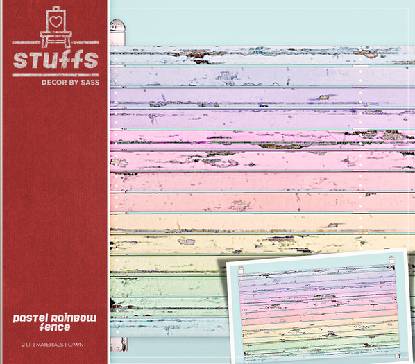 ♥ stuffs [pastel rainbow fence] ♥