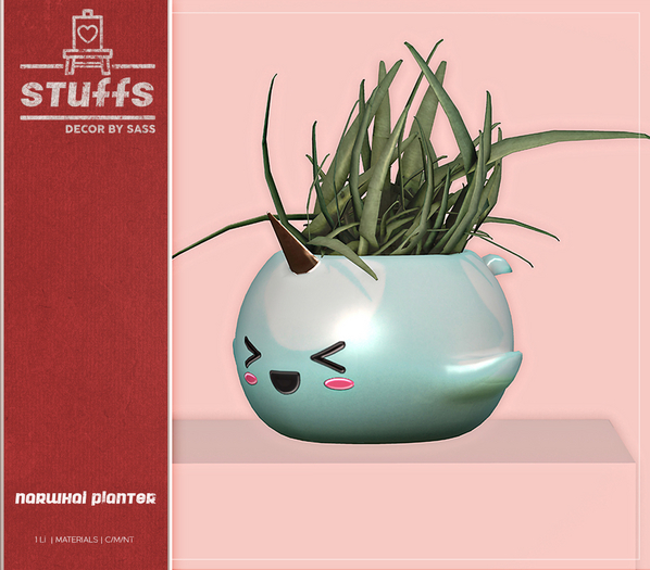 ♥ stuffs [narwhal planter] ♥
