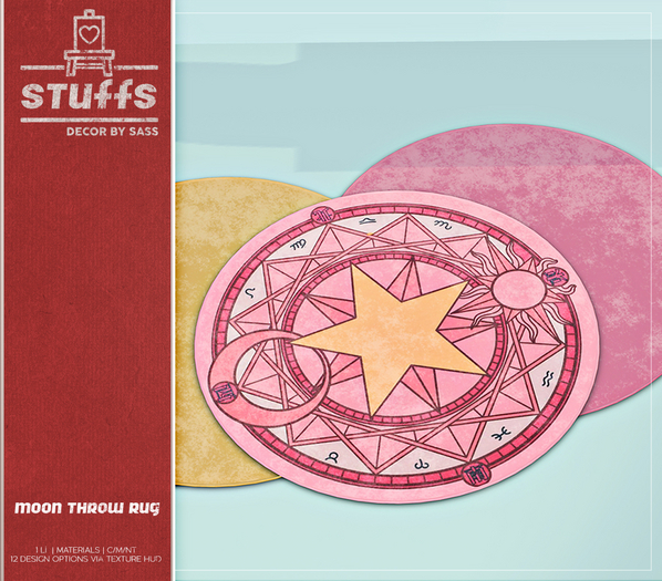 ♥ stuffs [moon throw rug] ♥