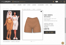 .miss chelsea. Kimi Shorts Tan