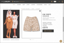 .miss chelsea. Kimi Shorts Light Leopard