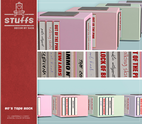 ♥ stuffs [80's tape rack] ♥