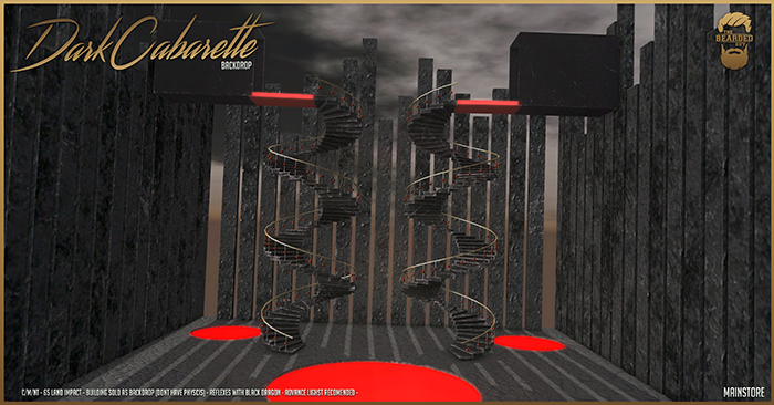 Dark Cabarette Backdrop - The Bearded Guy