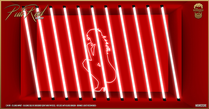 Puti Red Backdrop - The Bearded Guy