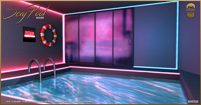 Sexy Pool Backdrop - The Bearded Guy