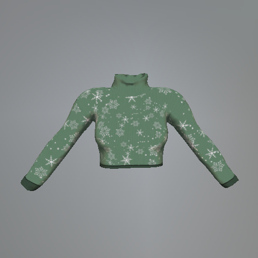 Green Snowflake Belleza Sweater