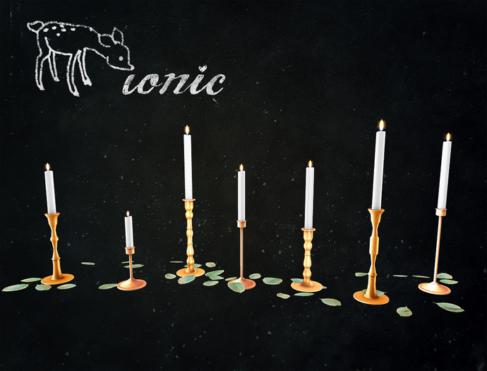 ionic : Candles centerpiece