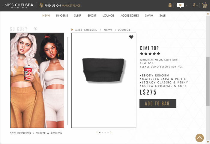 .miss chelsea. Kimi Top Black