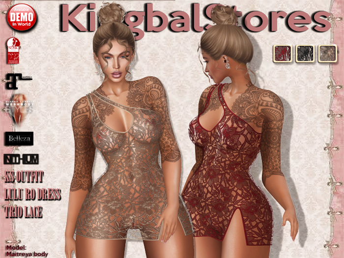 KS OUTFIT LULU RO DRESS TRIO LACE