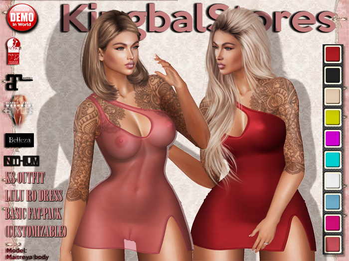 KS OUTFIT LULU RO DRESS BASIC FAT-PACK (CUSTOMIZABLE)