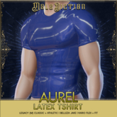 .Malediction. Aurel Latex TShirt {Blue}