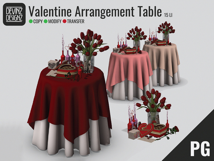 [D] Valentine Arrangement Set