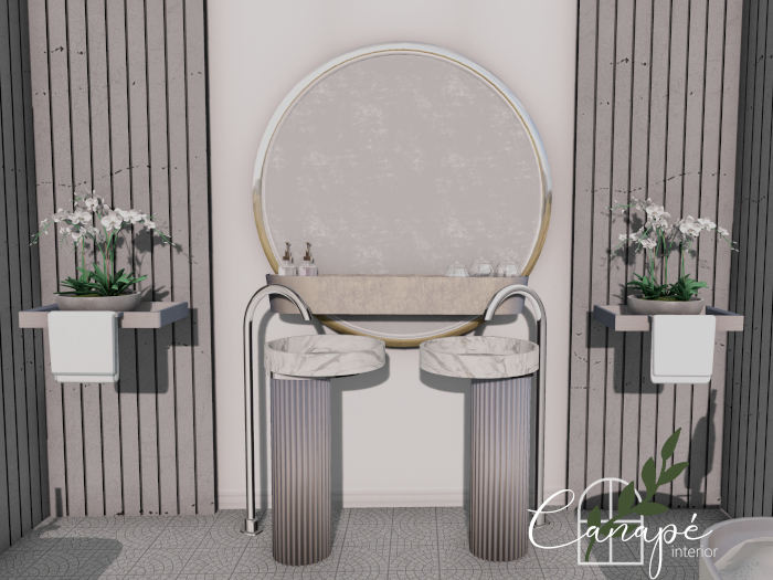 Vanderbilt Bathroom Set Gray