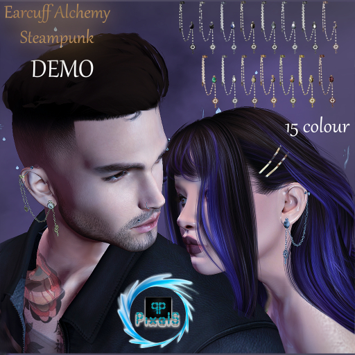 (DEMO) Earcuff Alchemy Steampunk (BOX) - Pixels