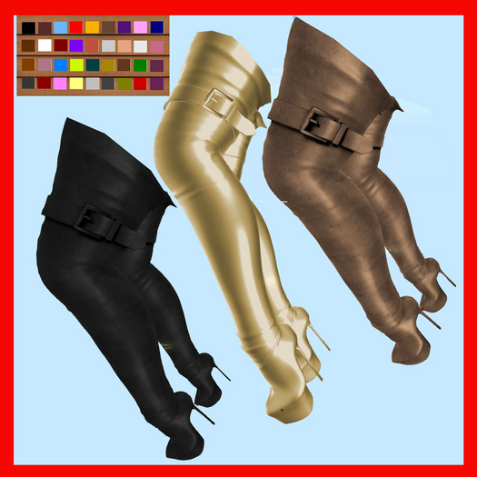HIGH BOOTS THIGH BELT 36 HUD COLOR
