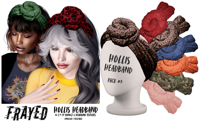 Frayed - Hollis Headband - Pack #3