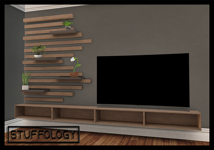 Stuffology- Wall TV Shelf