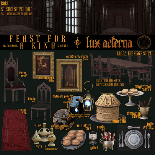 + LUX AETERNA [Feast For A King] Full Set (Copy/Modify)