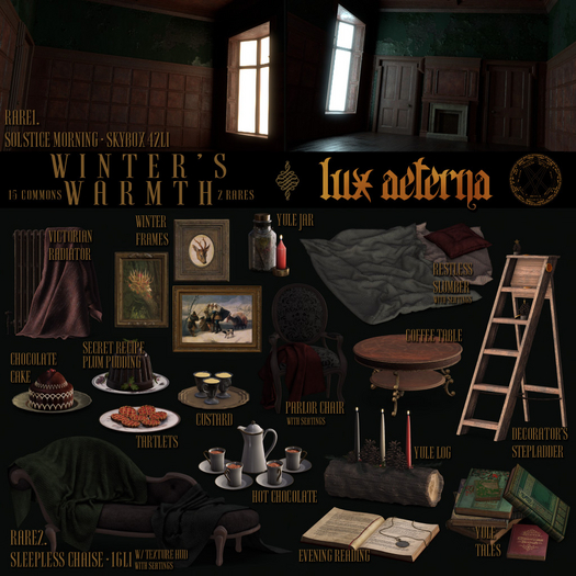 + LUX AETERNA [Winter's Warmth] Full Set (Copy/Modify)