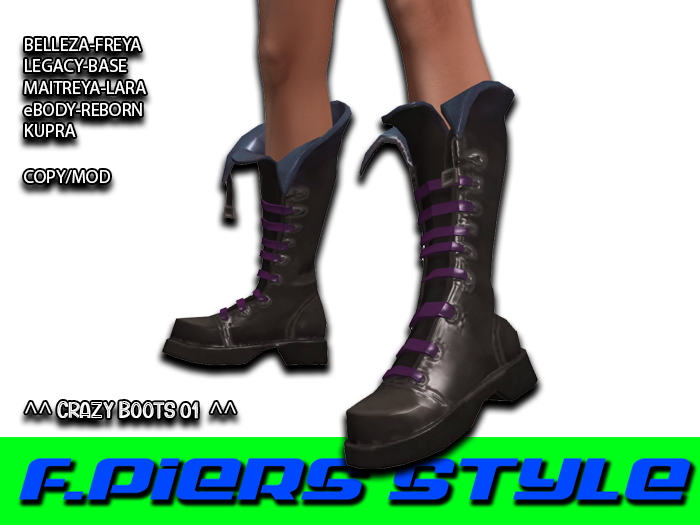 ^^Crazy Boots 01^^F.Piers Styles