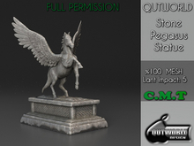 .::QUTWORLD Stone Pegasus Statue::.FP 