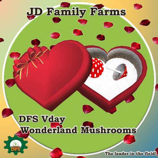 SALE CLEARENCE - DFS Vday Wonderland Mushrooms - Valentine's Day Celebration - Actual Item