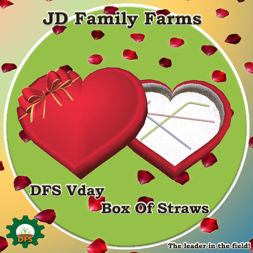 DFS Vday Box Of Straws - Valentine's Day Celebration
