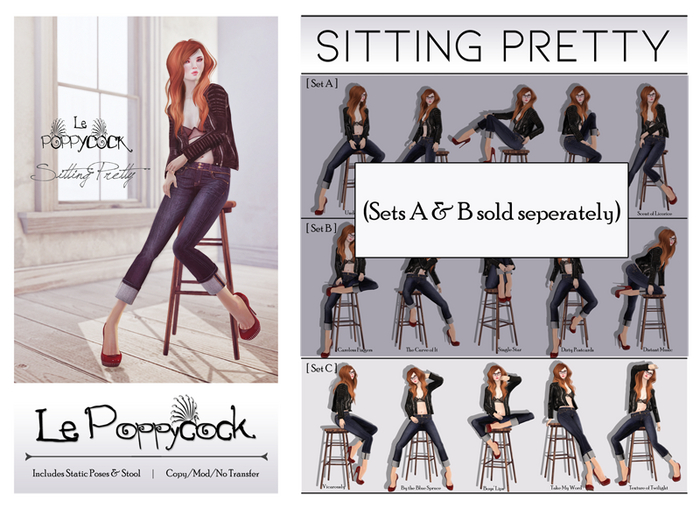 Le Poppycock *Sitting Pretty* Set C