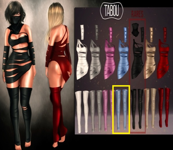 TABOU. High socks (maitreya)- Blue