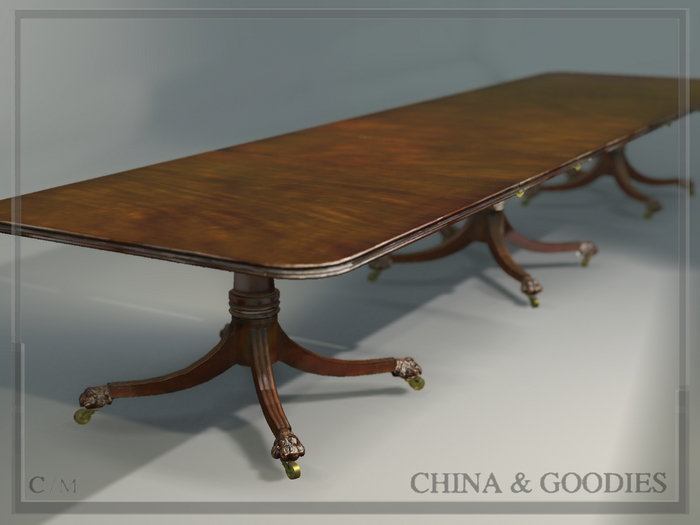 George III Mahogany Dining Table -C&G-