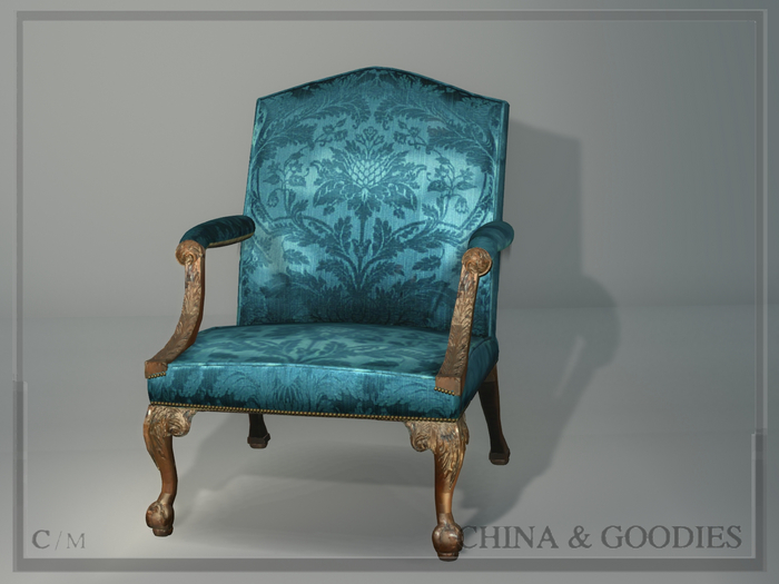chippendale Armchair /Set 2 -C&G-