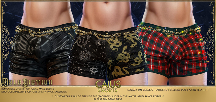 .Malediction. Caius Shorts {FATPACK}