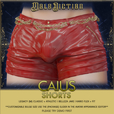 .Malediction. Caius Shorts {Latex Red}