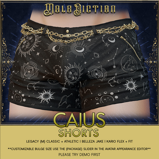 .Malediction. Caius Shorts {Tarot}