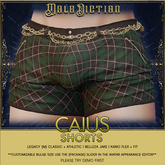.Malediction. Caius Shorts {Plaid Green}