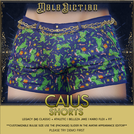 .Malediction. Caius Shorts {Dinos}