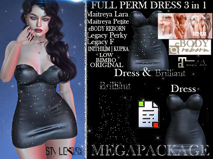 SALE!!! STYLES -FULL PERM DRESS 3 in 1-MEGAPACKAGE