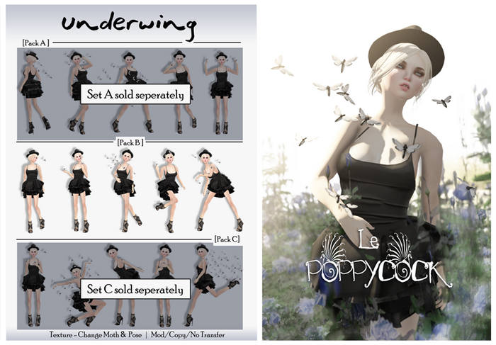 Le Poppycock *Underwing* Set B