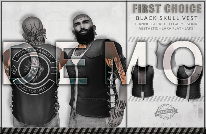 -= [F.C. Demo] - Black Skull Vest =-