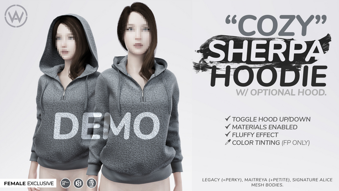 WAZ - Women's Sherpa Hoodie (DEMO)