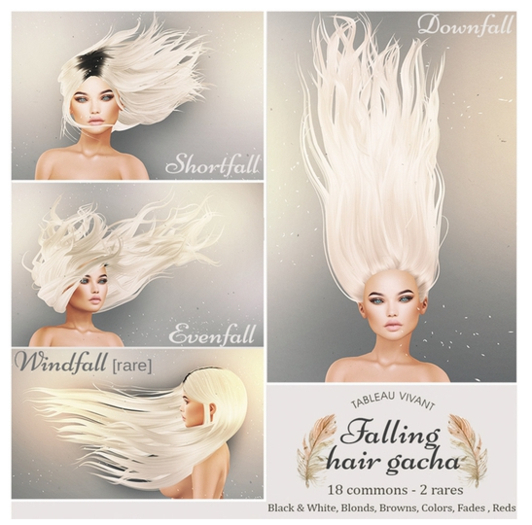 Tableau Vivant \\ Falling halr - Evenfall - B+W