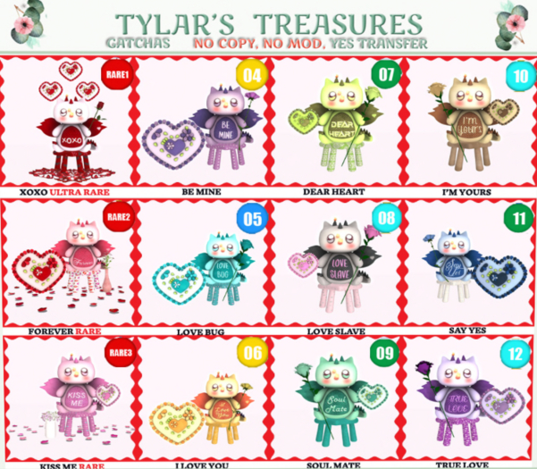 03  TYLAR'S DRAGON LOVE GATCHA  KISS ME RARE