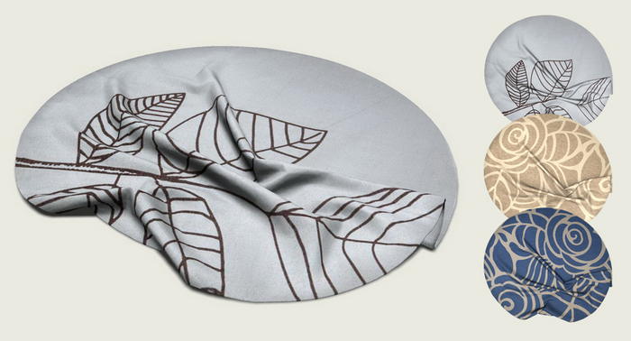 ValArt round modern carpet "Flora"