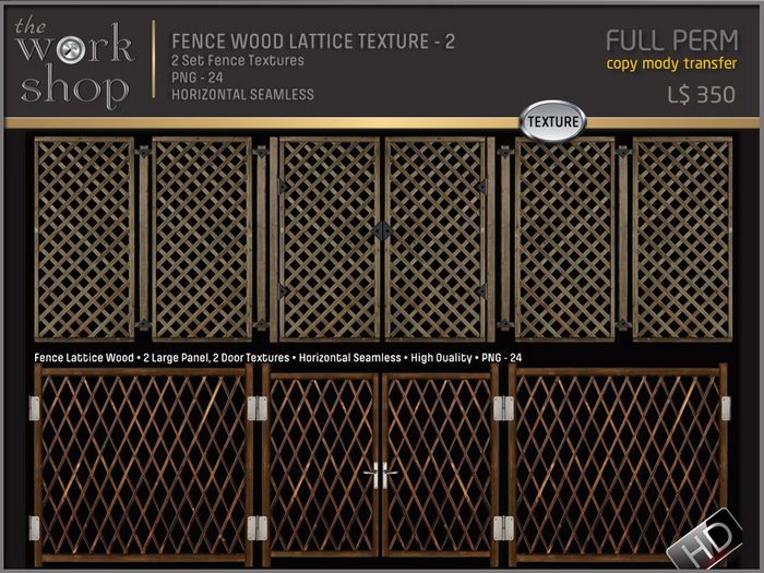 FENCE WOOD LATTICE TEXTURE - 2