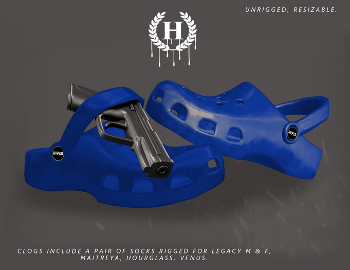 [HYPED] CLOGS BLUE - UNPACK