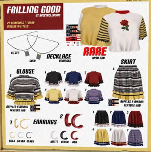 [spectacledchic] FRILLING GOOD gacha RARE 